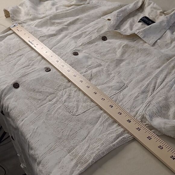 Ocean Pacific menswear sz M  100% rayon button front collared shirt - Picture 5 of 6